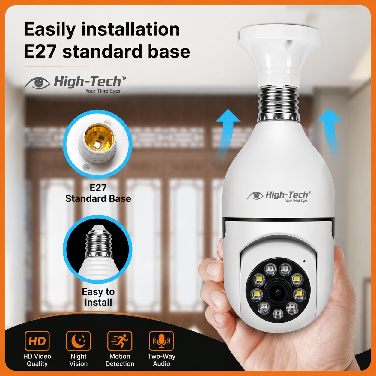 E27 Smart Bulb Camera