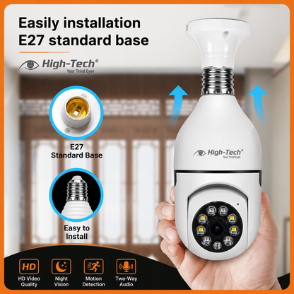 E27 Smart Bulb Camera