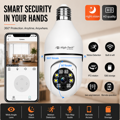 E27 Smart Bulb Camera