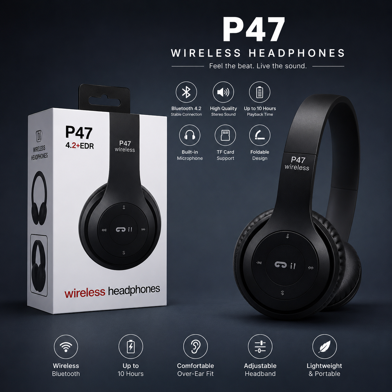 P47 Wireless Headphones
