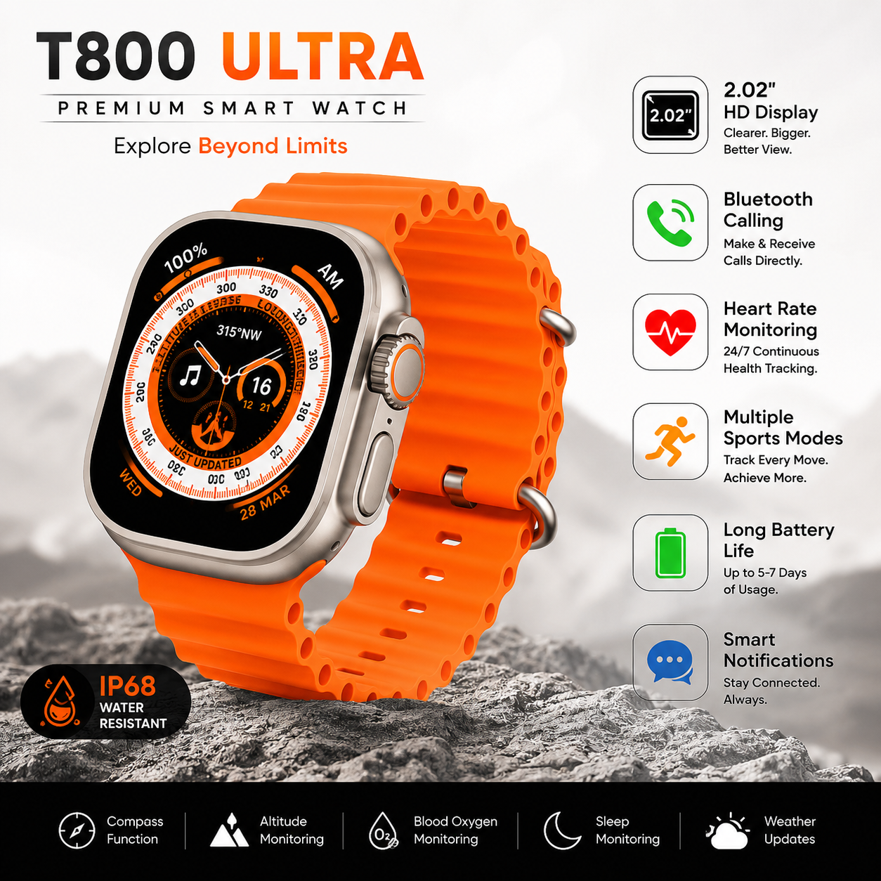 T800 Ultra 2 Smart Watch